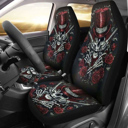 Set Pcs Gothic Skull Car Seat Covers