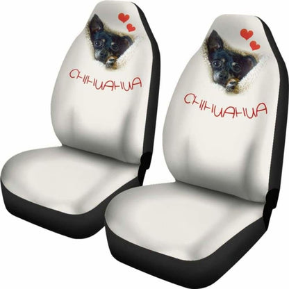 Chihuahua Dog Face Car Seat Cover