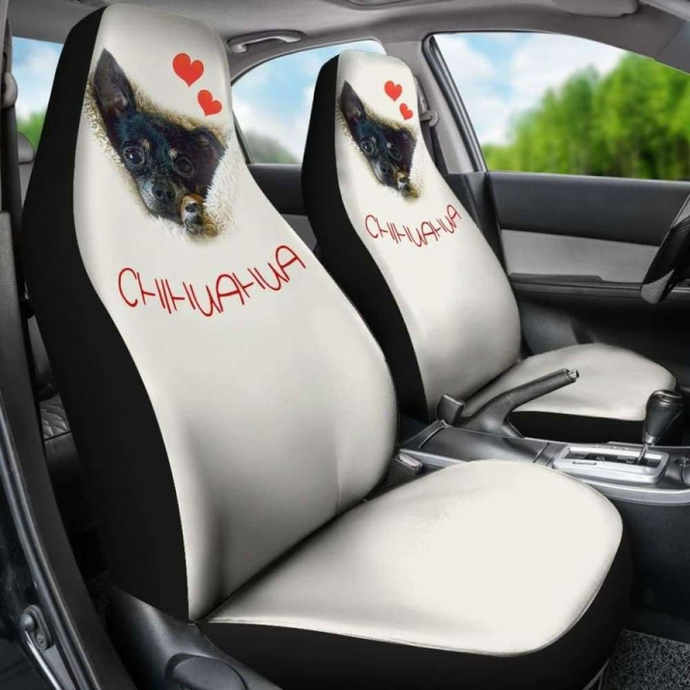 Chihuahua Dog Face Car Seat Cover