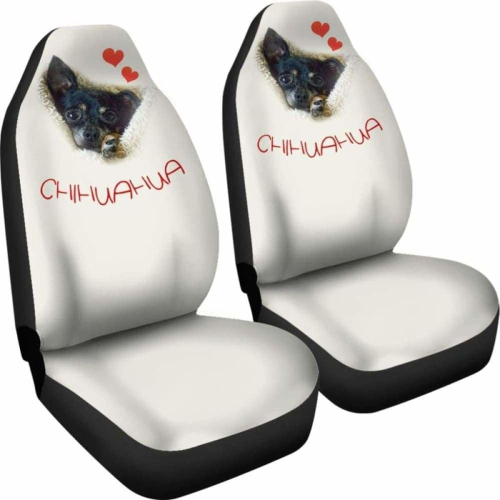Chihuahua Dog Face Car Seat Cover