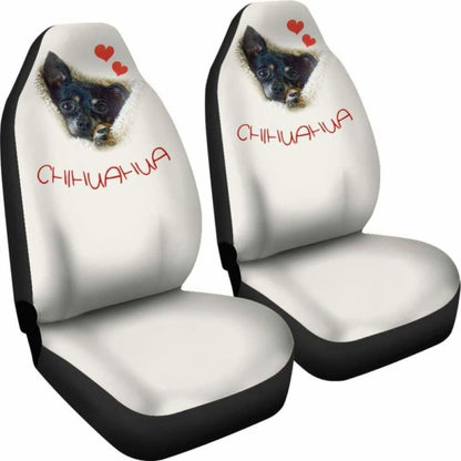 Chihuahua Dog Face Car Seat Cover