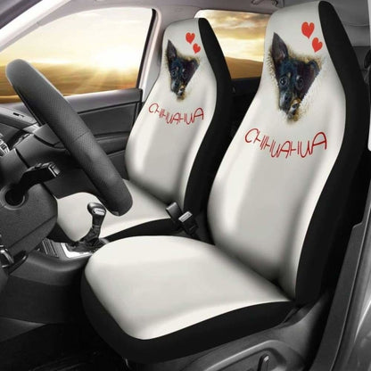 Chihuahua Dog Face Car Seat Cover