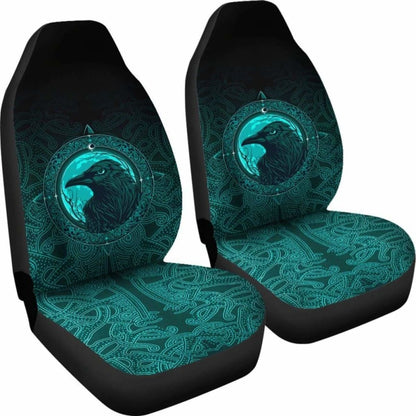 Ethnic Odin Raven Cyan Car Seat Covers