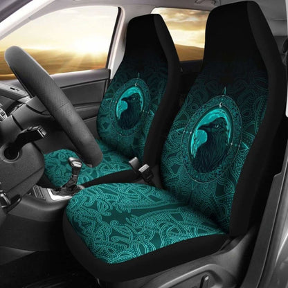 Ethnic Odin Raven Cyan Car Seat Covers