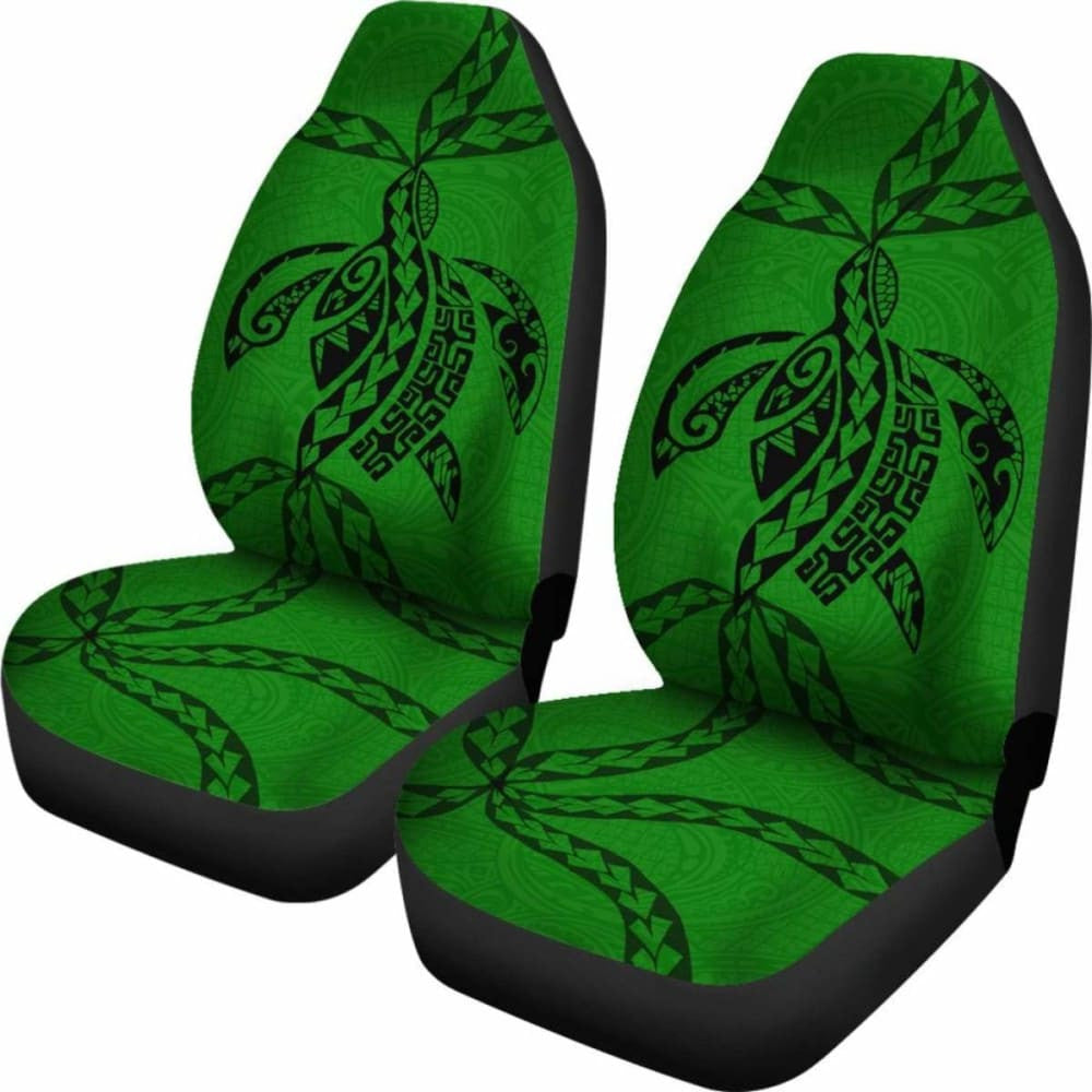 Polynesian Car Seat Covers - Polynesian Tattoo Green - Amazing