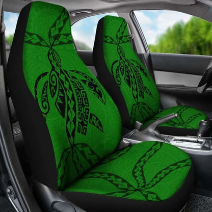 Polynesian Car Seat Covers - Polynesian Tattoo Green - Amazing