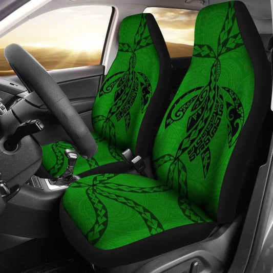 Polynesian Car Seat Covers - Polynesian Tattoo Green - Amazing