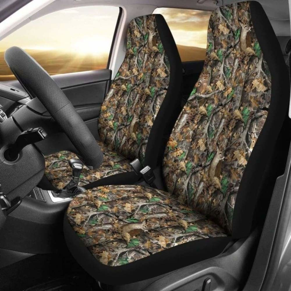 Camo Car Seat Cover - Deer Hunting Awesome