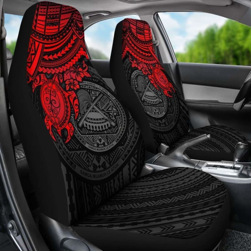 American Samoa Polynesian Car Seat Covers - Red Turtle - Amazing