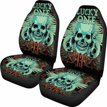 Set Pcs Lucky One Skull Seat Cover Sugar Skulls