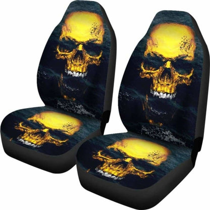 Set Pcs Gothic Skull Car Seat Covers