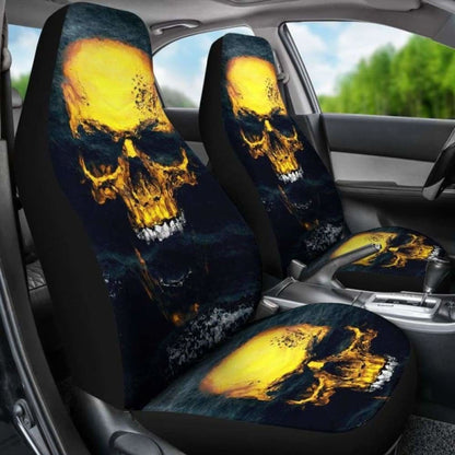 Set Pcs Gothic Skull Car Seat Covers