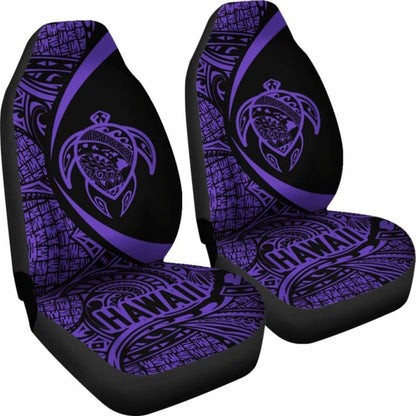 Hawaii Turtle Map Polynesian Car Seat Covers - Purple - Best Look - New