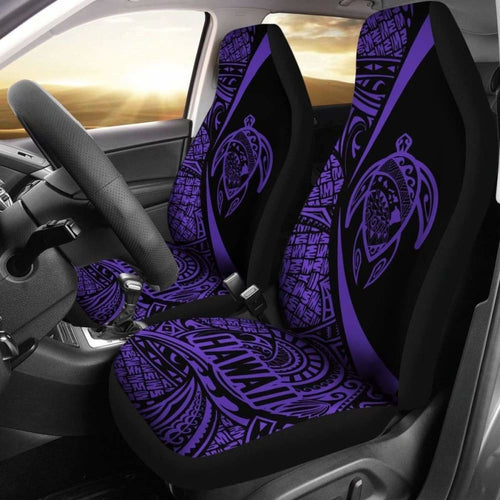 Hawaii Turtle Map Polynesian Car Seat Covers - Purple - Best Look - New