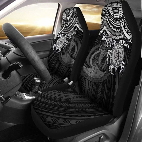 Vanuatu Polynesian Car Seat Covers - White Turtle - Amazing