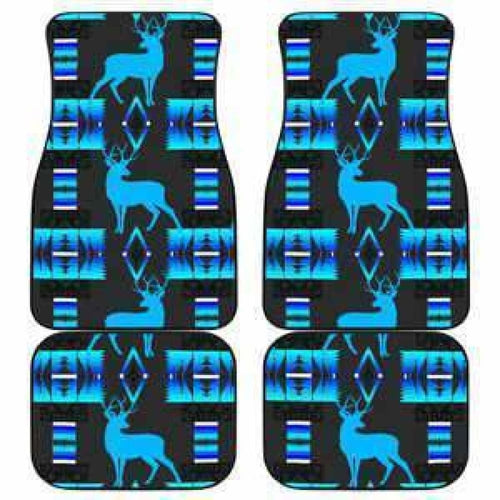 Deer Midnight Lake Set Of Car Floor Mats