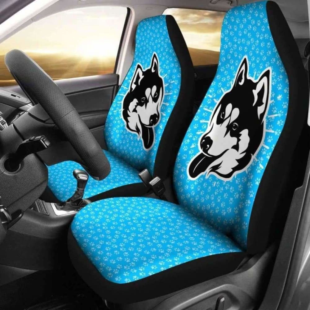 Husky Dog Paw Car Seat Covers Awesome