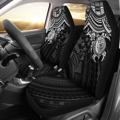 Kosrae Polynesian Car Seat Covers - White Turtle - Amazing