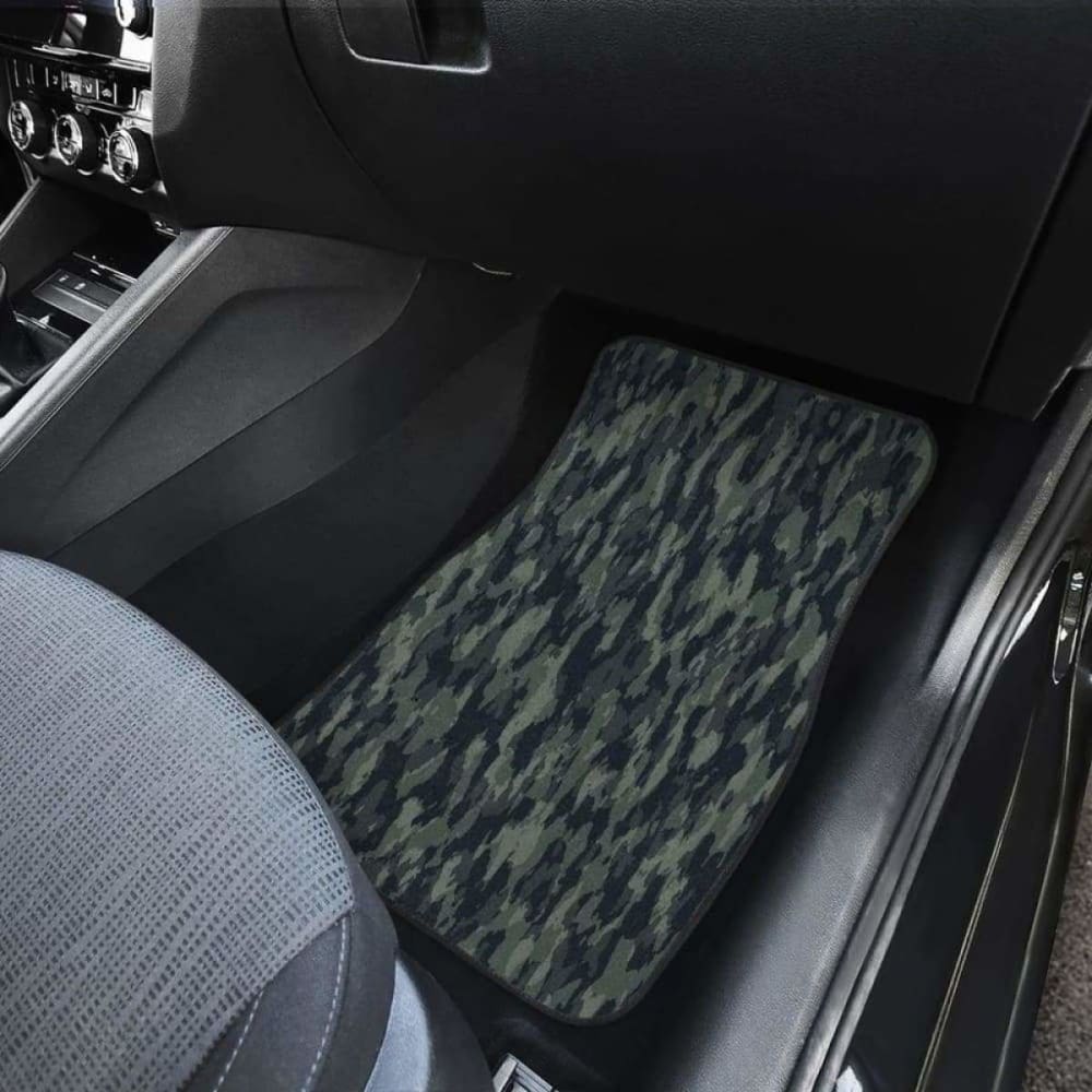 Forest Camouflage Front And Back Car Mats