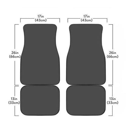 Forest Camouflage Front And Back Car Mats