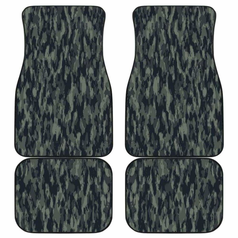 Forest Camouflage Front And Back Car Mats