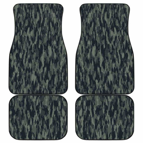 Forest Camouflage Front And Back Car Mats