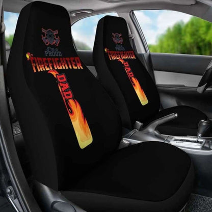 Firefighter Dad Christian Cross Car Seat Covers