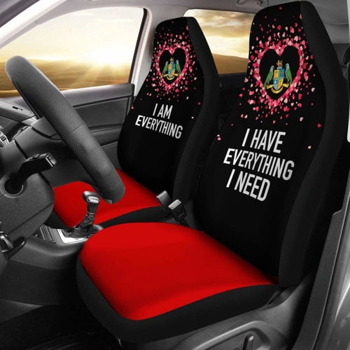 Dominica Car Seat Covers Couple Valentine Everthing I Need (Set Of Two)