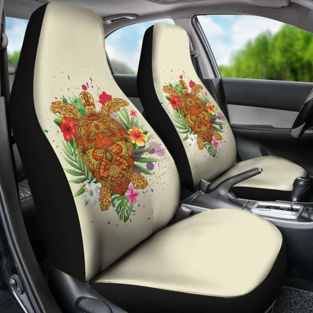 Hawaii Turtle Life Hibiscus Design Car Seat Covers - New - Awesome