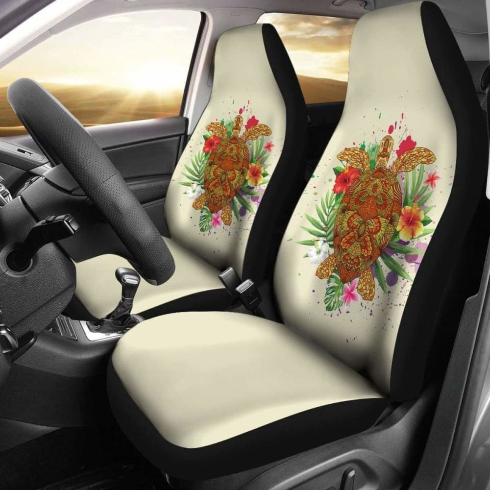 Hawaii Turtle Life Hibiscus Design Car Seat Covers - New - Awesome