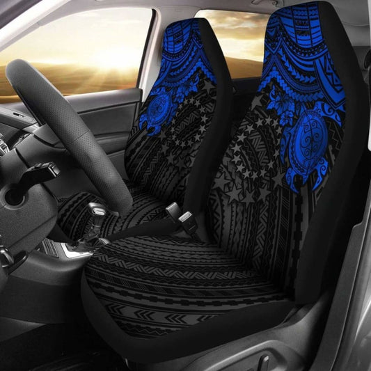 Cook Islands Polynesian Car Seat Covers - Blue Turtle - Amazing
