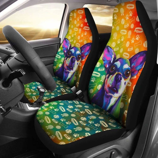 Colorful Chihuahua Dog Car Seat Covers Amazing