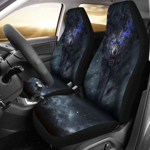 Wolf Blue Eyes Car Seat Covers Amazing