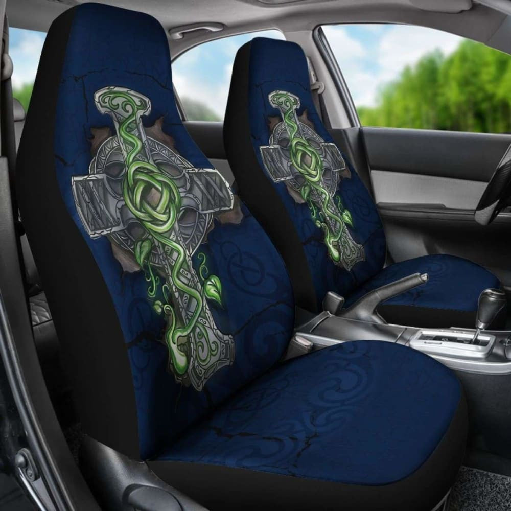 Celtic Cross Car Seat Cover