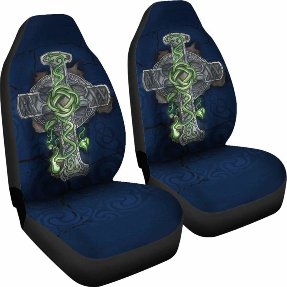 Celtic Cross Car Seat Cover