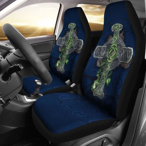 Celtic Cross Car Seat Cover