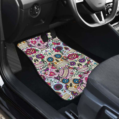 Beautiful Sugar Skull Car Mats