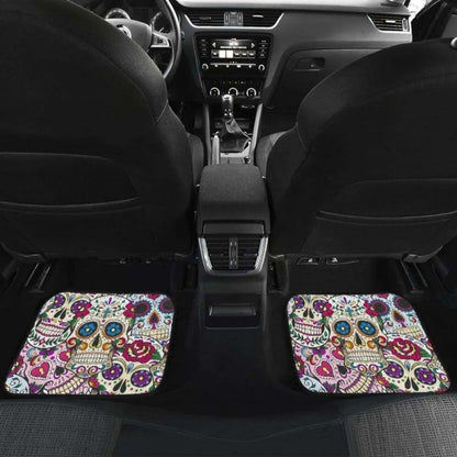 Beautiful Sugar Skull Car Mats