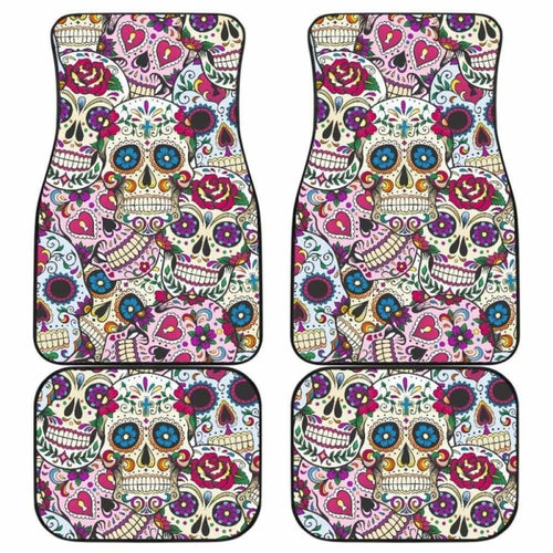 Beautiful Sugar Skull Car Mats