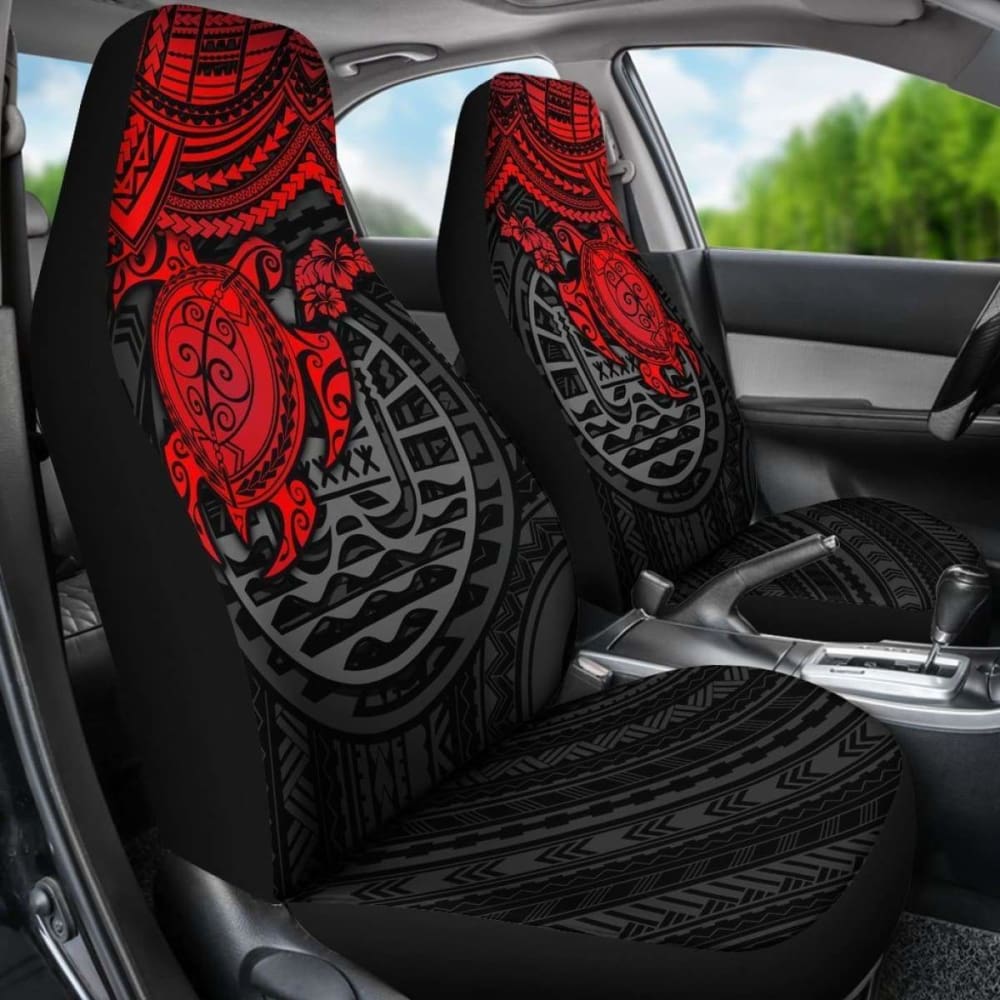 Tahiti Polynesian Car Seat Covers - Red Turtle - Amazing