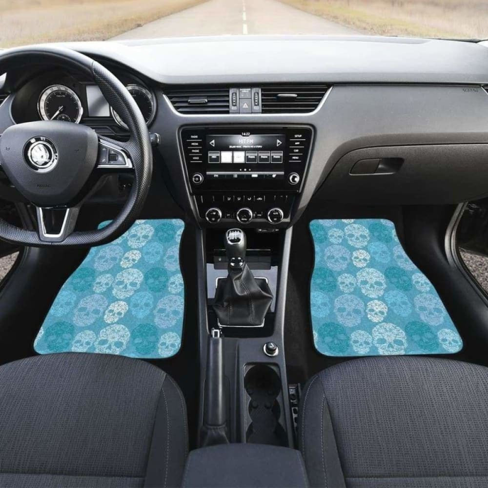 Set Pcs Sugar Skull Car Mats