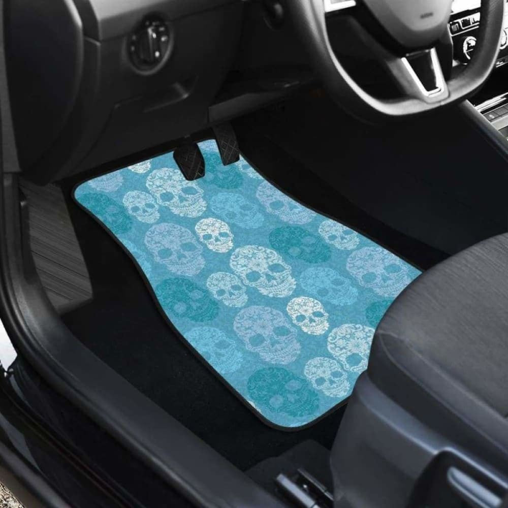 Set Pcs Sugar Skull Car Mats