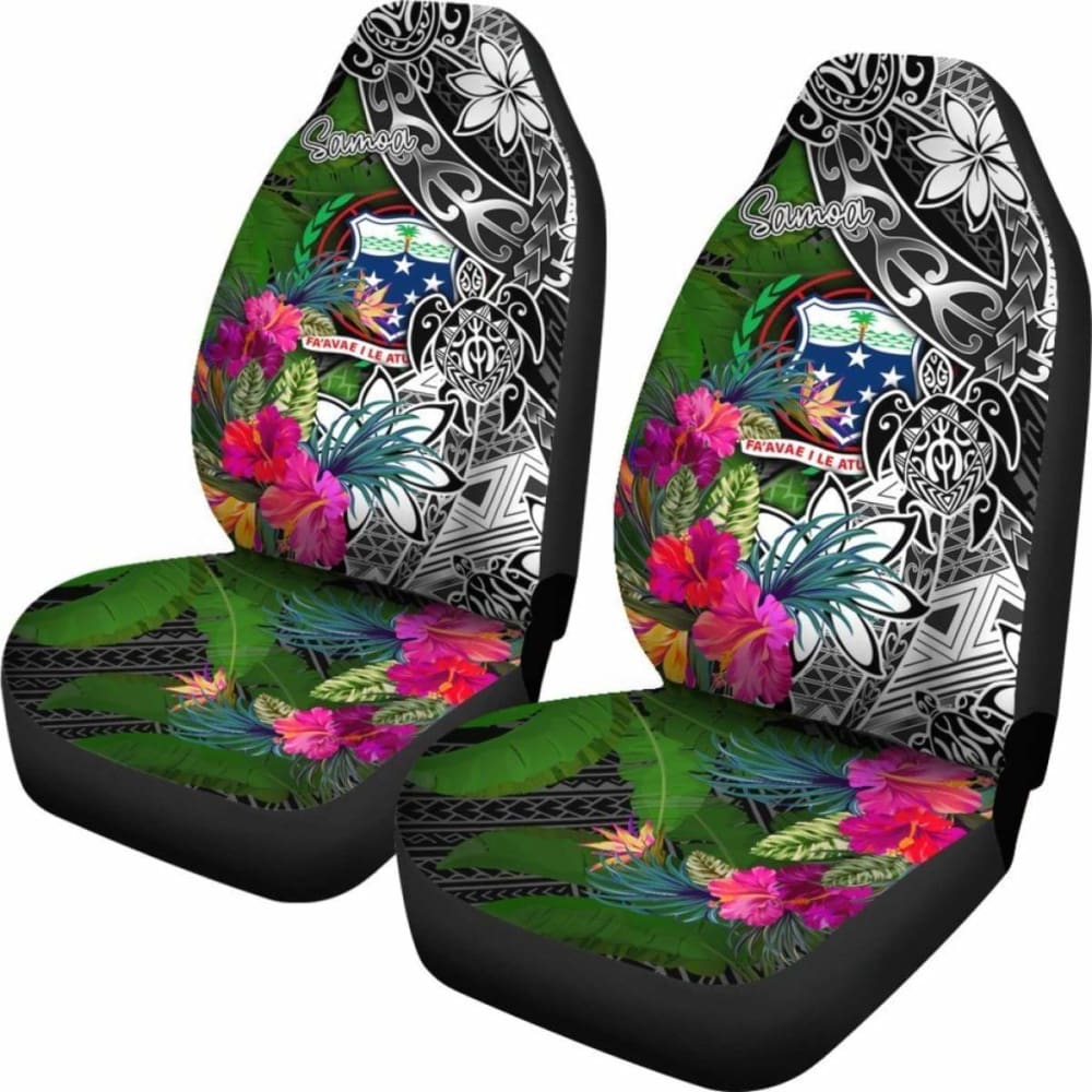 Samoa Car Seat Covers - Turtle Plumeria Banana Leaf - Amazing