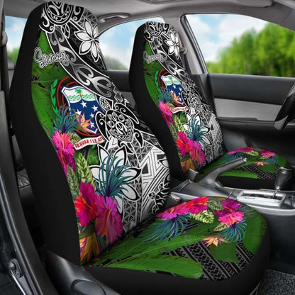 Samoa Car Seat Covers - Turtle Plumeria Banana Leaf - Amazing