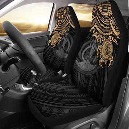 Vanuatu Polynesian Car Seat Covers - Gold Turtle - Amazing