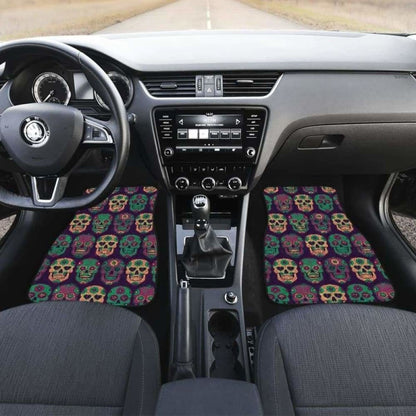 Set Of Pcs Sugar Skull Car Mats