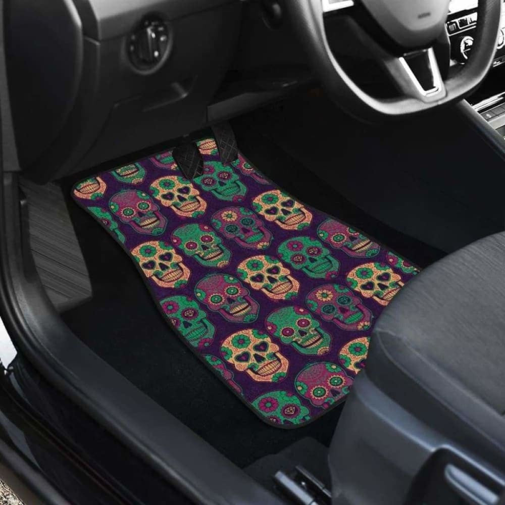 Set Of Pcs Sugar Skull Car Mats