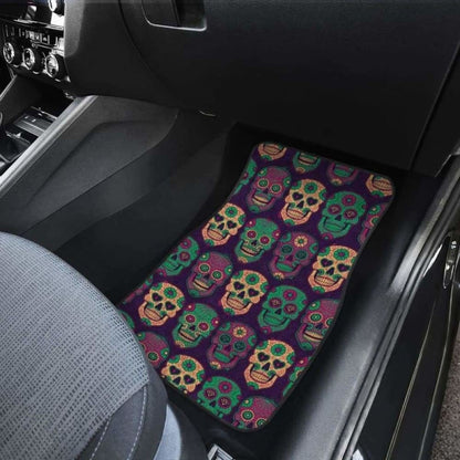 Set Of Pcs Sugar Skull Car Mats