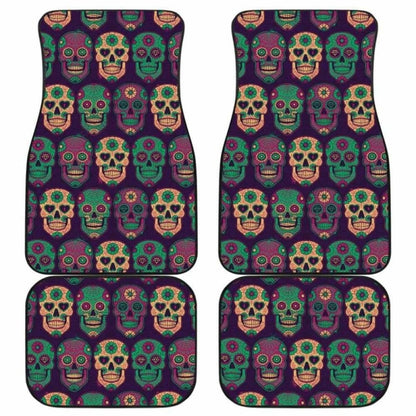 Set Of Pcs Sugar Skull Car Mats