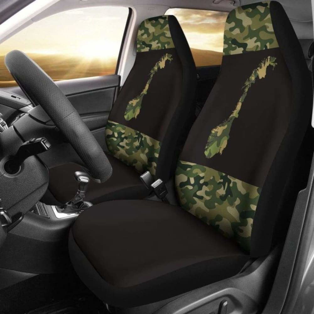 Norway Map Country With Camo Style Car Seat Covers Amazing
